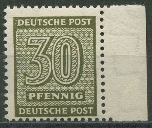 SBZ West-Sachsen 1945 Freimarken Ziffern 135 Y w a postfrisch geprüft