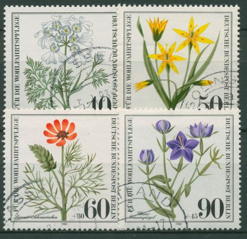 Berlin 1980 Pflanzen Ackerwildkräuter 629/32 gestempelt