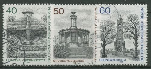 Berlin 1980 Stadtansichten Gedenkstätten 634/36 gestempelt