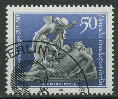 Berlin 1981 Bildhauer Reinhold Begas Armor & Psyche Skulptur 647 gestempelt