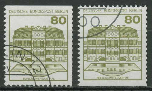 Berlin 1982 Burgen und Schlösser Schloss Wilhelmsthal 674 C/D gestempelt