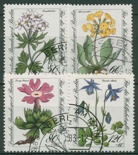 Berlin 1983 Pflanzen Alpenblumen 703/06 gestempelt