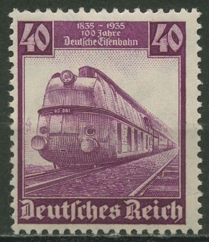 Deutsches Reich 1935 100 Jahre Deutsche Eisenbahn 583 postfrisch