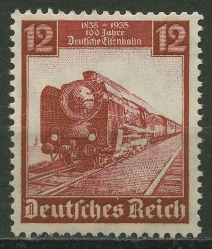 Deutsches Reich 1935 100 Jahre Deutsche Eisenbahn 581 postfrisch
