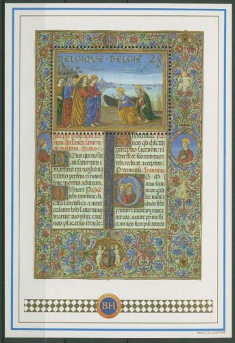 Belgien 1993 Geschichte Missale Romanum Block 62 postfrisch (C91614)