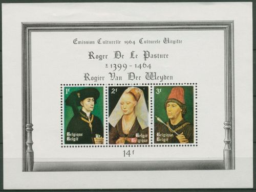 Belgien 1964 Kunst Kultur Rogier v.d. Weyden Block 30 postfrisch (C93000)