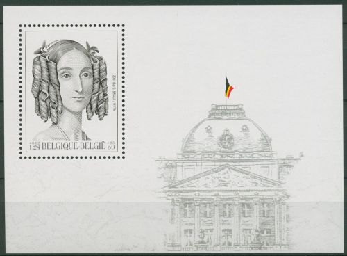 Belgien 2001 Belg. Königshaus Königin Louise Marie Block 78 postfrisch (C91554)
