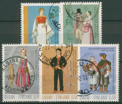 Finnland 1972 Freimarken Trachten 710/14 gestempelt