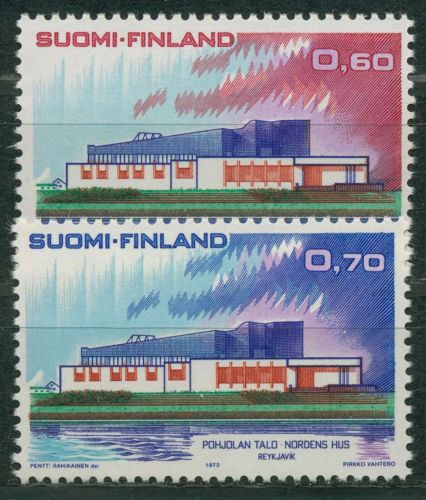 Finnland 1973 NORDEN Haus des Nordens Reykjavik 724/25 postfrisch