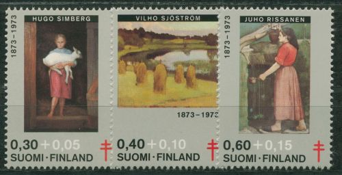 Finnland 1973 Bekämpfung der Tuberkulose Gemälde 730/32 postfrisch