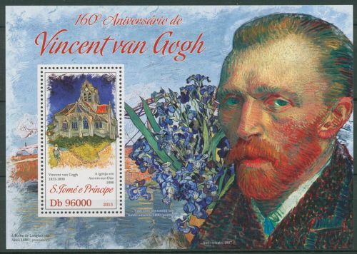 Sao Tomé und Príncipe 2013 Gemälde von van Gogh Block 923 postfrisch (C42428)