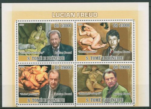 Sao Tomé und Príncipe 2009 Gemälde v. Lucian Freud 3789/92 postfrisch (C42440)