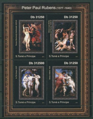 Sao Tomé und Principe 2011 Gemälde von Rubens 4885/88 K postfrisch (C42419)