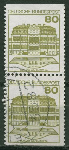 Bund Zusammendrucke 1982 Burgen & Schlösser 1140 C/D senkrechtes Paar gestempelt