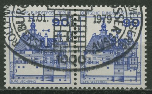Berlin 1978 Burgen & Schlösser 588 waagerechtes Paar gestempelt
