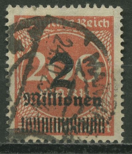 Deutsches Reich 1923 Freimarke mit Aufdruck 309 A W b gestempelt geprüft