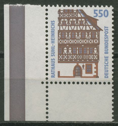 Bund 1994 Sehenswürdigkeiten SWK 1746 Ecke 3 postfrisch