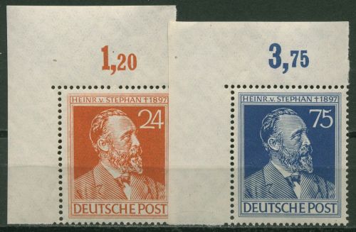Alliierte Besetzung 1947 H. von Stephan 963/64 Ecke 1 postfrisch