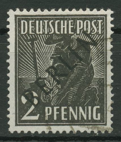 Berlin 1948 Schwarzaufdruck 1 gestempelt