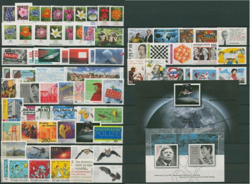 Bund 2019 kompletter Jahrgang (3433/08, Block 83/84) postfrisch (SG61258)