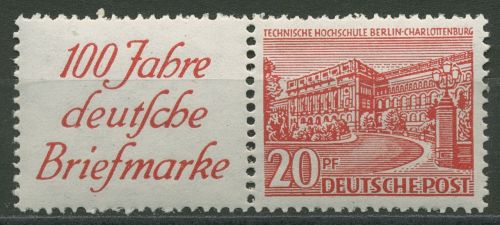 Berlin Zusammendrucke 1949 Bauten W 13 postfrisch