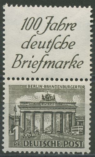 Berlin Zusammendrucke 1949 Bauten S 1 mit Falz