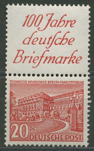 Berlin Zusammendrucke 1949 Bauten S 4 mit Falz