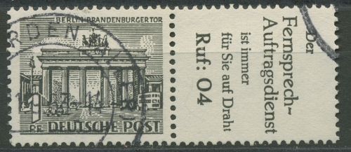 Berlin Zusammendrucke 1952 Berliner Bauten W 33 gestempelt