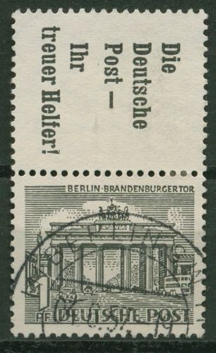 Berlin Zusammendrucke 1952 Berliner Bauten S 10 gestempelt