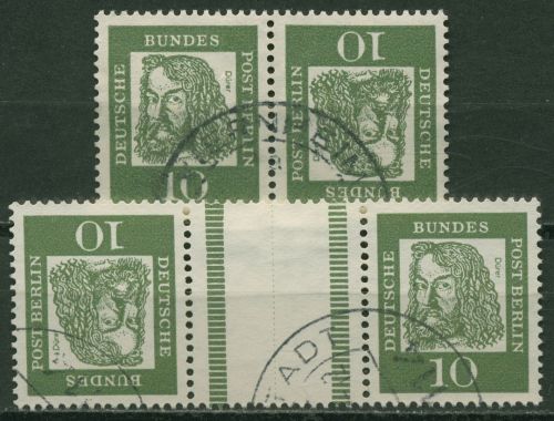 Berlin Zusammendrucke 1962 Dürer K3/KZ 1 gestempelt