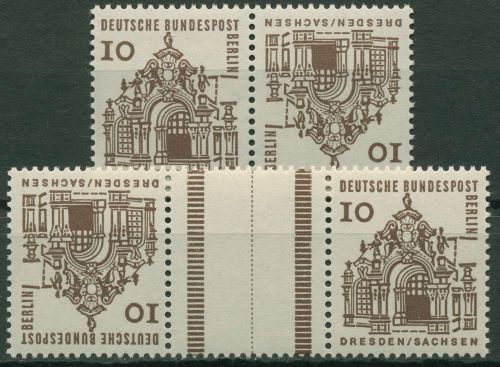 Berlin Zusammendrucke 1965 Zwinger Dresden K 4a/KZ 2a postfrisch