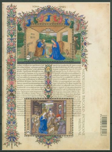 Belgien 2015 Mittelalterliche Miniaturmalerei Block 197 postfrisch (C42480)
