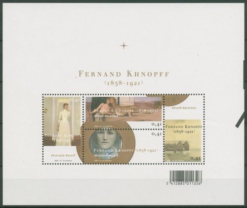 Belgien 2004 Gemälde von Fernand Khnopff Block 92 postfrisch (C42483)