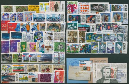 Bund 2021 kompletter Jahrgang (3580/54, Block 88/89) gestempelt (SG62130)