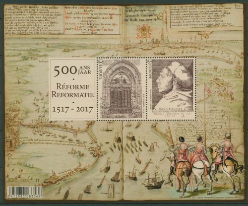 Belgien 2017 500 Jahre Reformation Martin Luther Block 213 postfrisch (SG42360)
