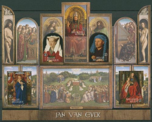 Belgien 2020 Gemälde von Jan van Eyck Block 248 postfrisch (SG42365)