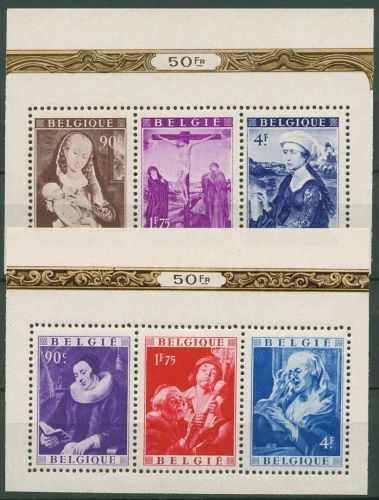 Belgien 1949 Gemälde v. d. Weyden und Jordaens 835/40 postfrisch (C42487)