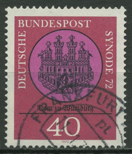 Bund 1972 Katholische Bistümer Würzburger Dom 752 gestempelt
