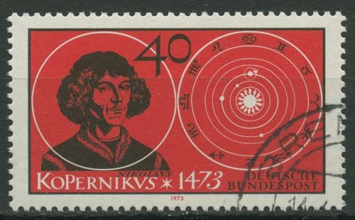 Bund 1973 Nikolaus Kopernikus 758 gestempelt