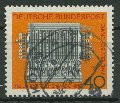 Bund 1973 Rechenmaschine 778 gestempelt