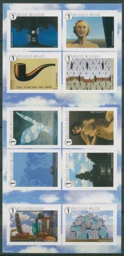 Belgien 2014 Gemälde von René Magritte 4476/85 MH postfrisch (C42489)