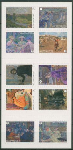 Belgien 2013 Gemälde von Theo van Rysselberghe 4369/78 MH postfrisch (C42490)