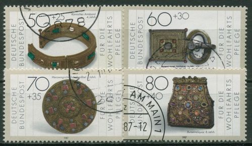 Bund 1987 Gold-/Silberschmiedekunst 1333/36 gestempelt