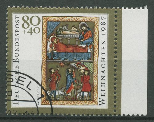 Bund 1987 Weihnachten Miniatur 1346 gestempelt