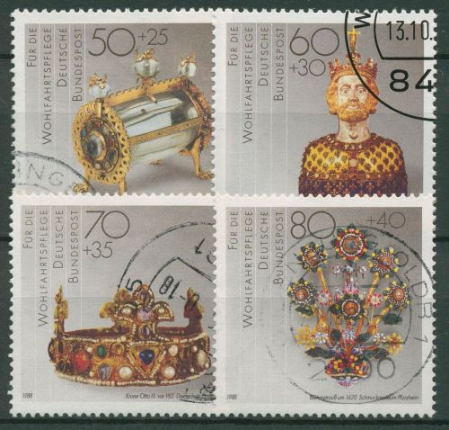 Bund 1988 Gold-/Silberschmiedekunst 1383/86 gestempelt