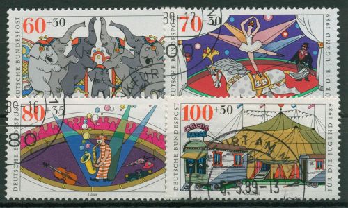 Bund 1989 Jugend: Zirkus 1411/14 gestempelt