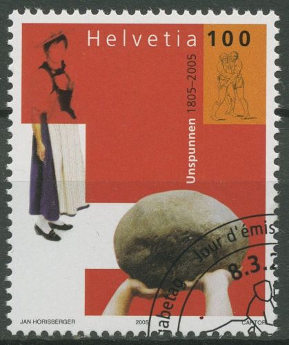 Schweiz 2005 Folklorefest Unspunnen in Interlaken 1917 gestempelt