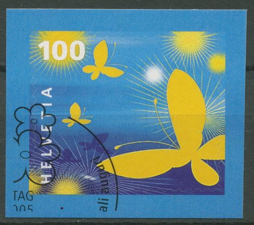 Schweiz 2005 Grußmarke Flexodruck Schmetterlinge 1926 gestempelt