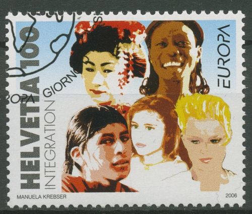 Schweiz 2006 Europa CEPT Integration Frauen 1965 gestempelt
