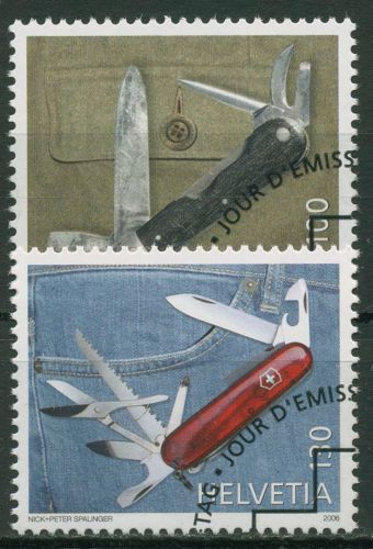 Schweiz 2006 Produkte mit Tradition Taschenmesser 1980/81 gestempelt